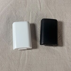 Xbox 360 Wireless Controller Battery Back Cover Pack White and Black GameStop